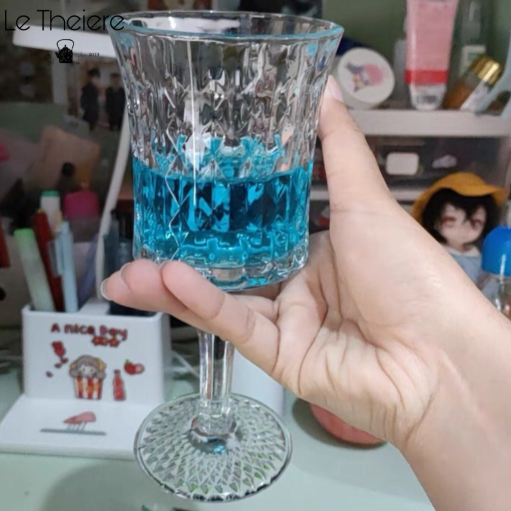 Ly Thủy Tinh Uống Rượu Vang Royal Pháp Vintage Cổ Điển