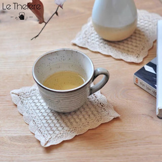 Cốc sứ uống cà phê - trà retro nhật bản thủ công kiểu giả cổ shiroi koibito