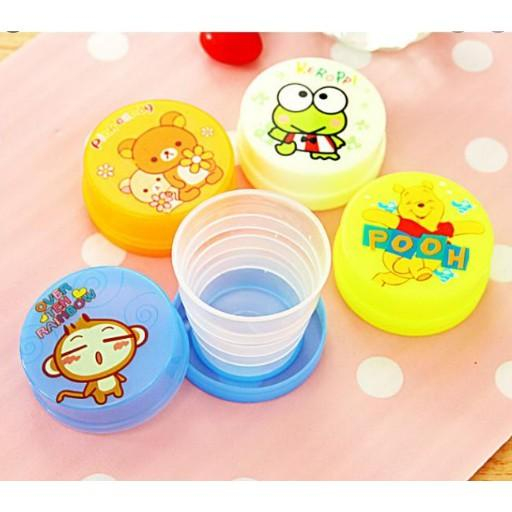 Cốc gấp gọn, ly nhựa gấp gọn, cốc du lịch có nắp đậy, mang đi làm, đi học, du lịch tiện lợi M8