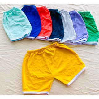 Set 5 quần đùi sơ sinh trơn nhiều màu cho bé vải cotton mềm mát bé mặc thoải mái