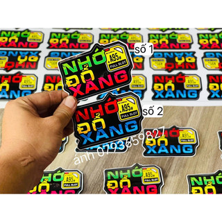 Tem sticker “nho do xang”
