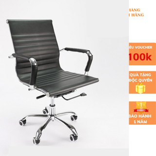 Ghế xoay văn phòng lưng da cao cấp khung thép chắc chắn gx207