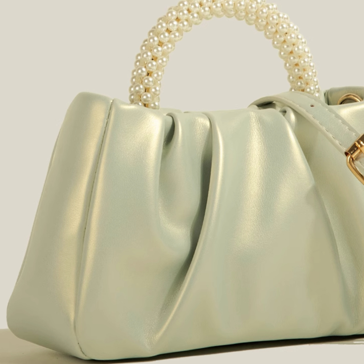 🌸Hàng Order🌸 Túi Xách Muzi&kai Chính Hãng Da Trơn Gấp Nếp Quai Xách Quai Da Đeo Sang Chảnh Nữ Tính 🌸Hàng Quảng Châu