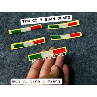 Tem decal cờ ý phản quang