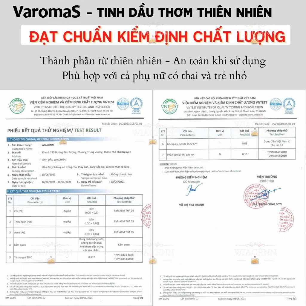 Tinh Dầu Thơm Phòng VaromaS Lọ Khuếch Tán Nước Hoa Nguyên Chất Thiên Nhiên VAROMA KT01 50ML