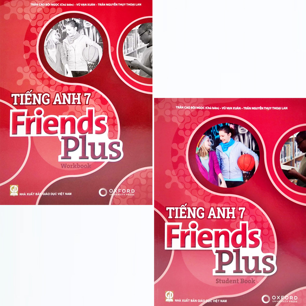 Sách - Combo 2 Cuốn Tiếng Anh 7 - Friends Plus - Workbook + Student Book ( Tặng Kèm Bao Sách )