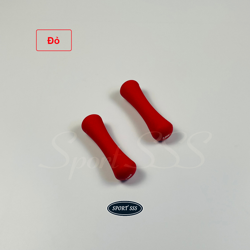 Tạ tay - Dumbbell 0.5kg Bọc cao su nhám - Nam , Nữ - thể lực - GYM - Yoga - Boxing cao cấp.