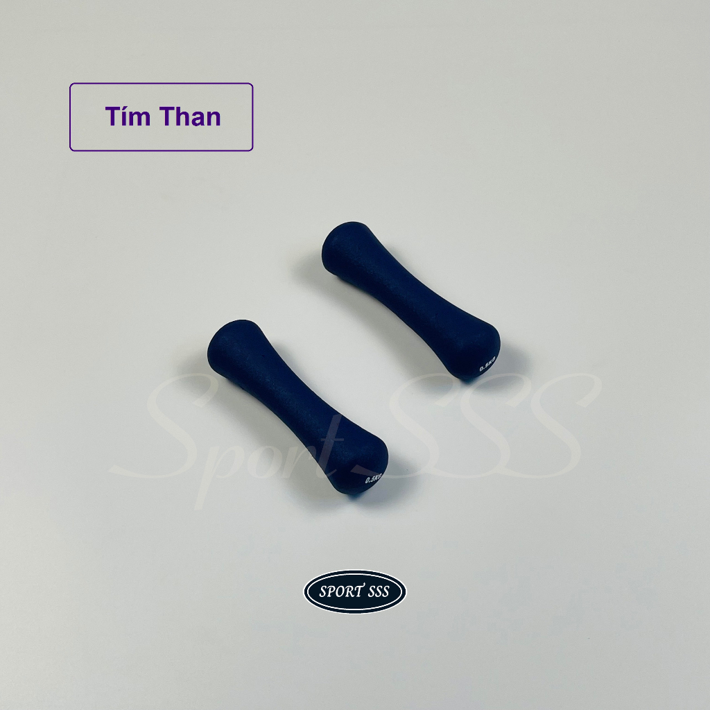 Tạ tay - Dumbbell 0.5kg Bọc cao su nhám - Nam , Nữ - thể lực - GYM - Yoga - Boxing cao cấp.
