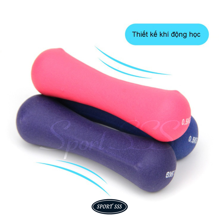 Tạ tay - Dumbbell 0.5kg Bọc cao su nhám - Nam , Nữ - thể lực - GYM - Yoga - Boxing cao cấp.