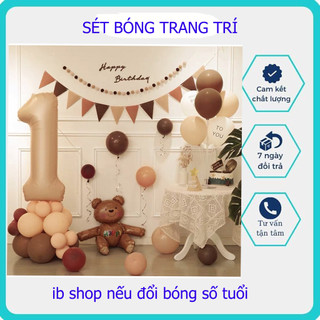 Set bóng trang trí sinh nhật Ins Handmade kiểu Hàn Quốc bóng pastel tại nhà dễ dàng trang trí cho các bé