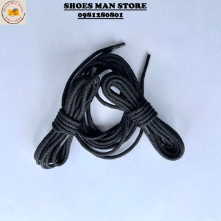Dây giày boots bản tròn dài 120cm màu đen