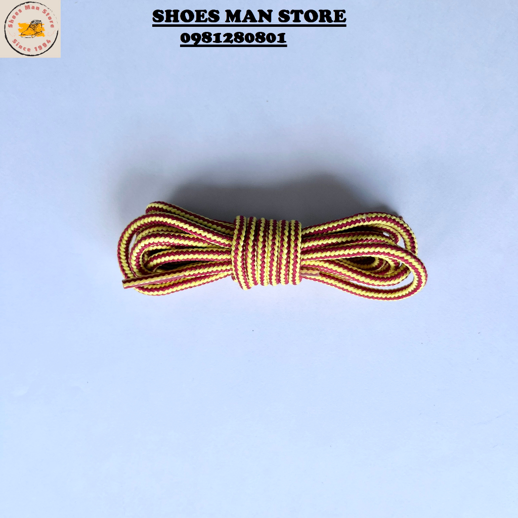 Dây Giày Boots Bản Tròn Dài 120cm Màu Vàng Nâu