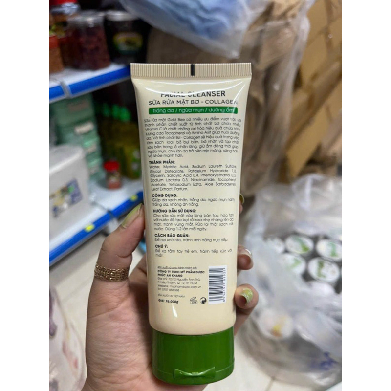 Sửa rửa mặt bơ Gold Bee