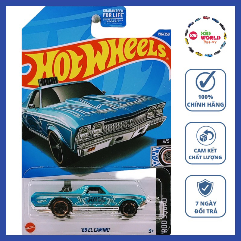 Xe mô hình Hot Wheels basic '68 El Camino HCV94.