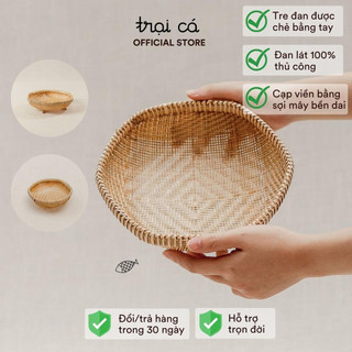 Rổ Tre Lục Giác TRẠI CÁ Đựng Rau Củ Hoa Quả, Đựng Thực Phẩm Nhà Bếp, Trang Trí Nhà Cửa, Nhà Hàng, Khách Sạn