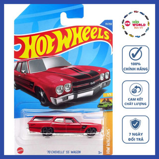 Xe mô hình hot wheels basic '70 chevelle ss wagon hcx23.