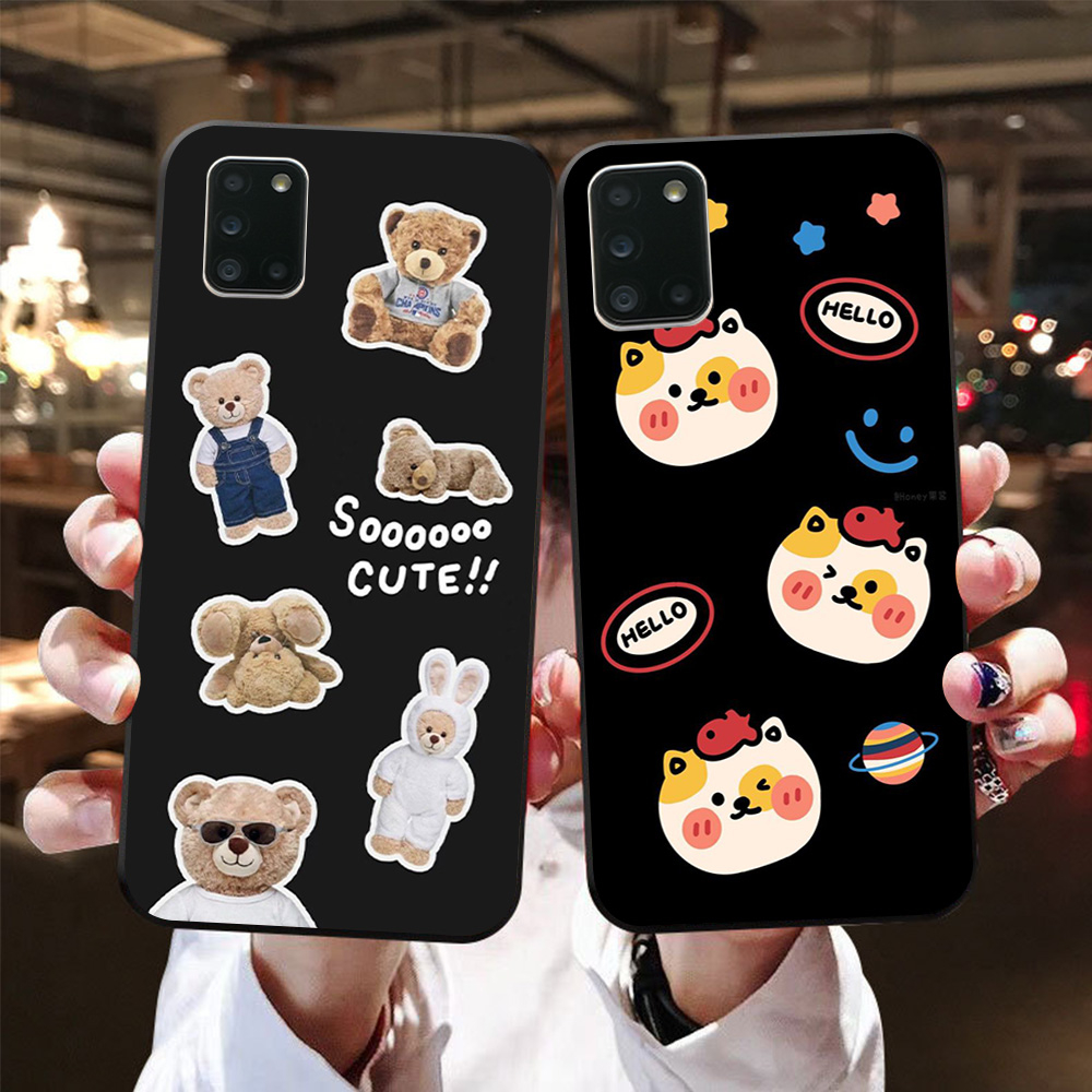 Ốp lưng Samsung a31 / a51 / a71 in hình thỏ,gấu các con vật ngộ ngĩnh,