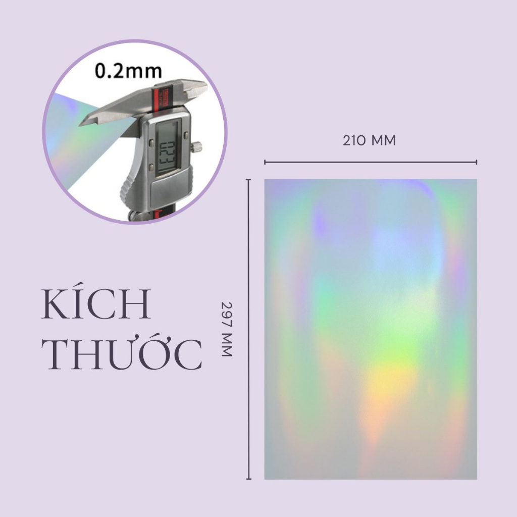 Decal hologram A4 dành cho máy in phun dùng để nhãn dán, sticker trang trí