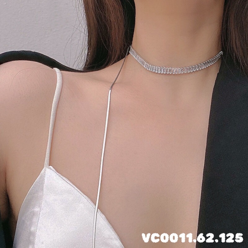 Vòng cổ choker đính đá nhân tạo thiết kế nhiều kiểu dáng sang trọng đi chơi đi tiệc