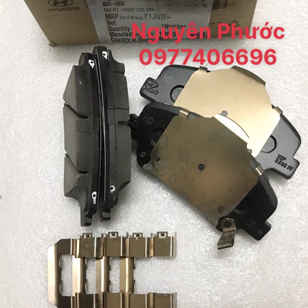 Má phanh / Bố thắng trước HYUNDAI ACCENT 11 - 2022/ K3 2014 - 2015 / CERATO 2016/ I20 MY12  /VELOSTER - Hàng chính hãng