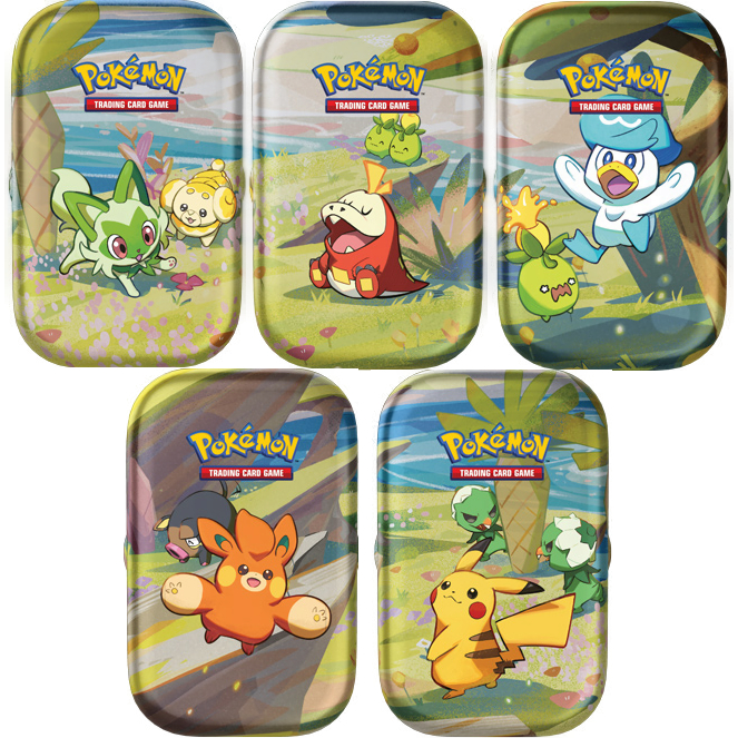 Hộp Thiếc Thẻ Bài Pokemon Paldea Friends Mini Tin Chính Hãng “Art Ngẫu Nhiên”