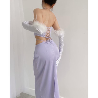 Set Lụa Khoét Eo Cực Chất Lưng Đan Dây Chất Lụa Satin Dày Dặn Co Giãn Cao Cấp