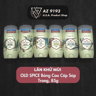 [Mua Tại Mỹ]  Lăn Khử Mùi Old Spice, Sáp Trong, 85g, Dòng Cao Cấp, Không Nhôm, Không Vàng Áo -  AZ9193