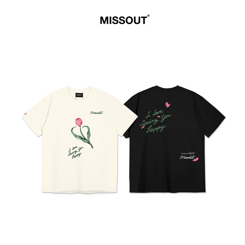 ÁO THUN TULIP FLOWER MISSOUT, ÁO PHÔNG LOCALBRAND