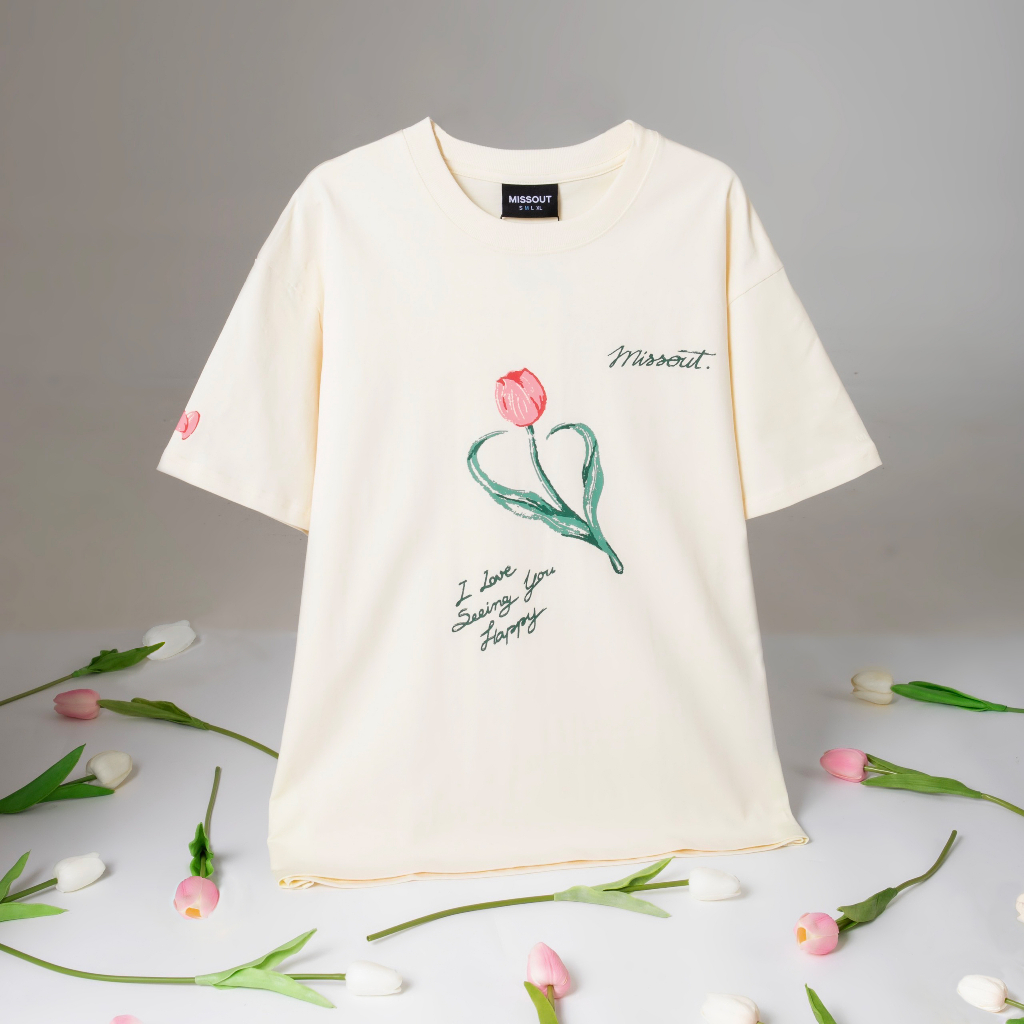 ÁO THUN TULIP FLOWER MISSOUT, ÁO PHÔNG LOCALBRAND | BigBuy360 - bigbuy360.vn