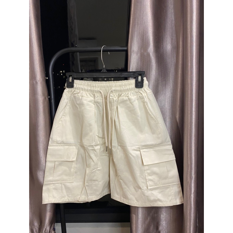 Quần short túi hộp unisex nam nữ xuất Hàn cao cấp - Cargo short