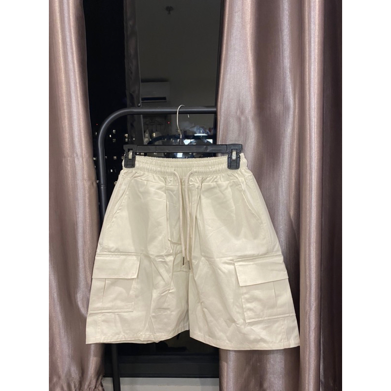 Quần short túi hộp unisex nam nữ xuất Hàn cao cấp - Cargo short