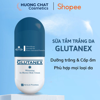 Sữa Tắm Dưỡng Trắng Body Glutanex Whitening In Shower Body Cream 300ml - Kem tắm kích trắng cấp tốc, chống nhăn da body