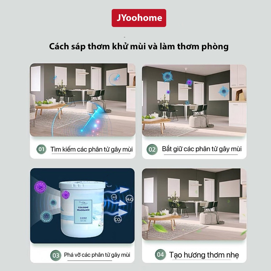 Sáp Thơm Phòng, Sáp Thơm Thalo Khử Mùi Phòng Tắm Nhà Vệ Sinh Toilet 4 Mùi Hương Dịu Nhẹ