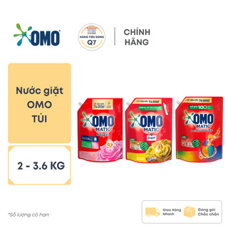 Túi nước giặt omo matic 2.0 kg đỏ