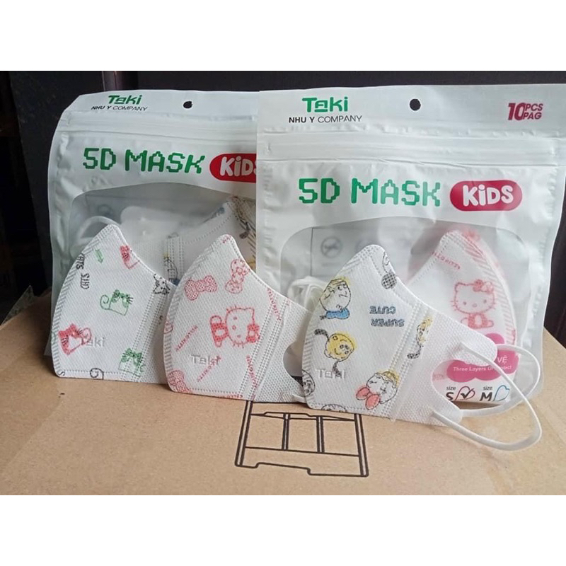 KHẨU TRANG Sét 10 Chiếc Trẻ Em và người lớn