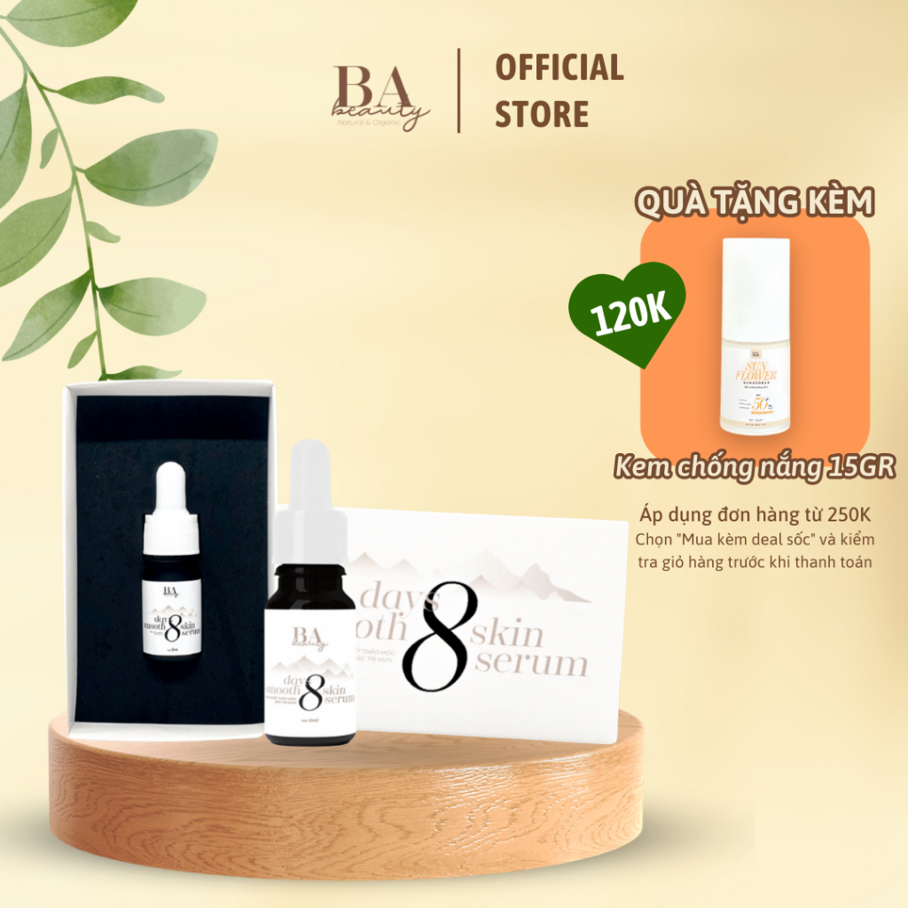 Serum giảm mụn mờ thâm - Tinh chất Thảo mộc giảm mụn - Se lỗ chân lông - Babeauty