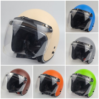 🔥XẢ KHO🔥 Mũ bảo hiểm 3/4 lót đen + kèm kính Fullface cao cấp [FREESHIP]