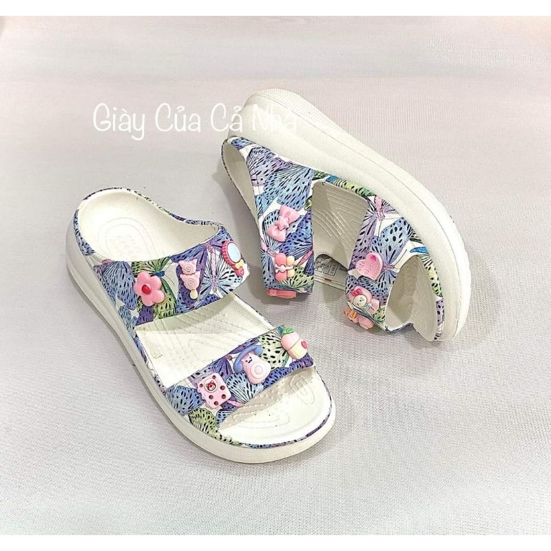 Dép lê Crush Butterfly đế cao