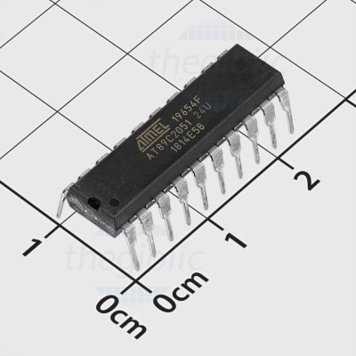 AT89C2051-24PU, 8-Bit 8051 Microcontroller, 24MHz, 2KB FLASH, 20-DIP//52
