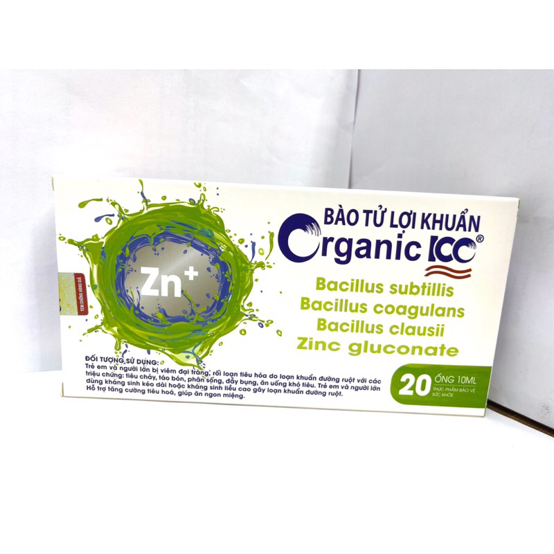 Bào tử lợi khuẩn Organic100 hộp 20 ống