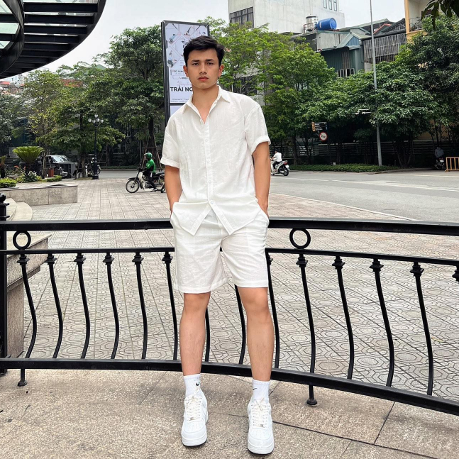 Bộ đũi nam cổ sơ mi quần đùi có túi Melody-51001