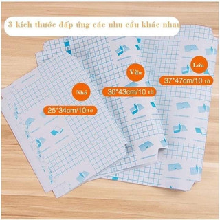 VTCS1BSV01 - Tập 10 bọc vở decal trong suốt, bọc decal sach vở đủ kích thước