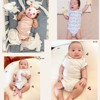 Set 2 chiếc áo body chip cộc tay COLORISTA chất liệu 100% cotton mềm mại cho bé yêu