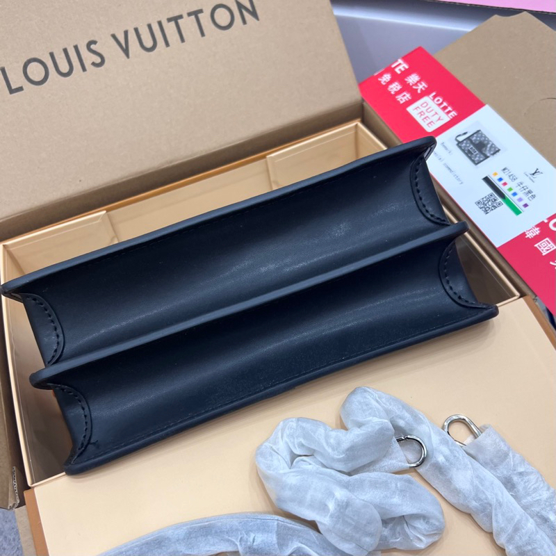 Túi đeo chéo đeo vai LV Dauphine MM denim hịn mịn full2box lót nhung đẹp W266-25