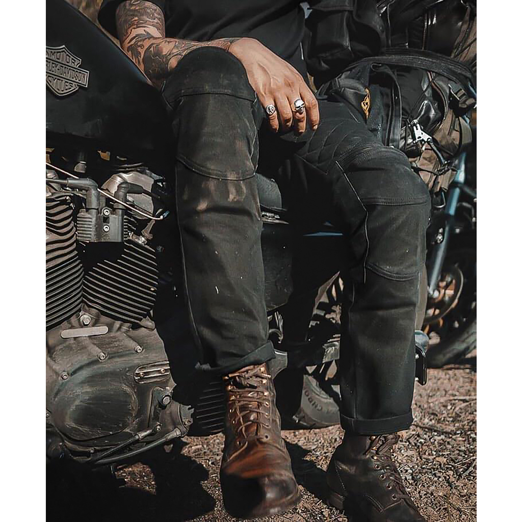 Quần Biker Jean Nam Cao Cấp Thiết Kế Độc Đáo Bụi Bặm DUSTYMAN - Biker Jean