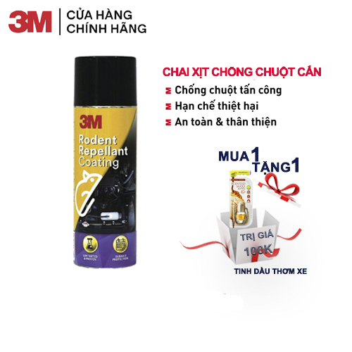 Chai Xịt Chống Chuột 3M Rodent Repellant Coating 250g- Tặng dầu thơm treo xe