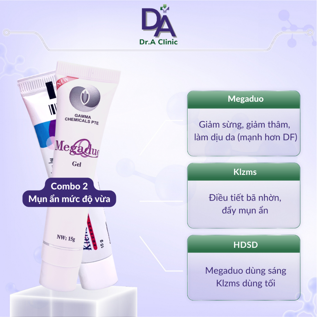 Giảm mụn chuyên sâu chính hãng Dr.A được khuyên dùng từ bác sĩ da liễu, biến hóa cho bạn làn da khỏe và đẹp