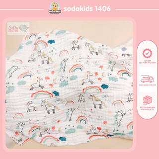Khăn tắm cho bé 🎁freeship🎁 khăn tắm xô 6 lớp, khăn sợi tre cao cấp