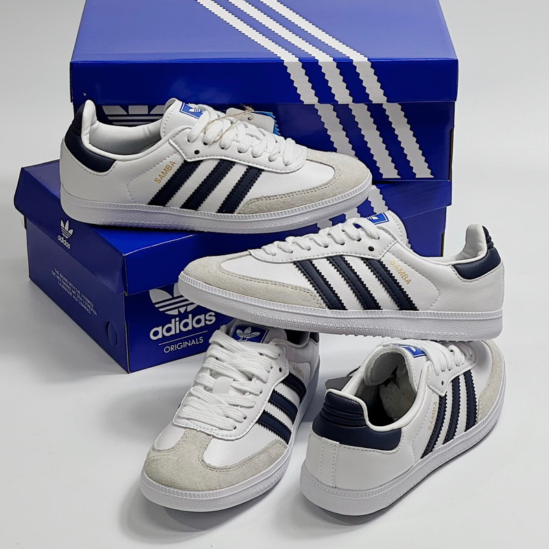 JDK STORE_Giày Sneaker Samba OG White Navy