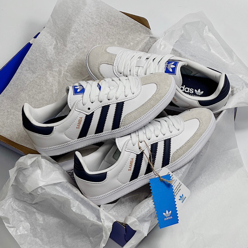 JDK STORE_Giày Sneaker Samba OG White Navy